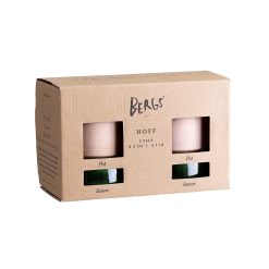 Lenox Premium Hoff Raw Rosa & Glazed Emerald Green 8cm Pots, Set of 2