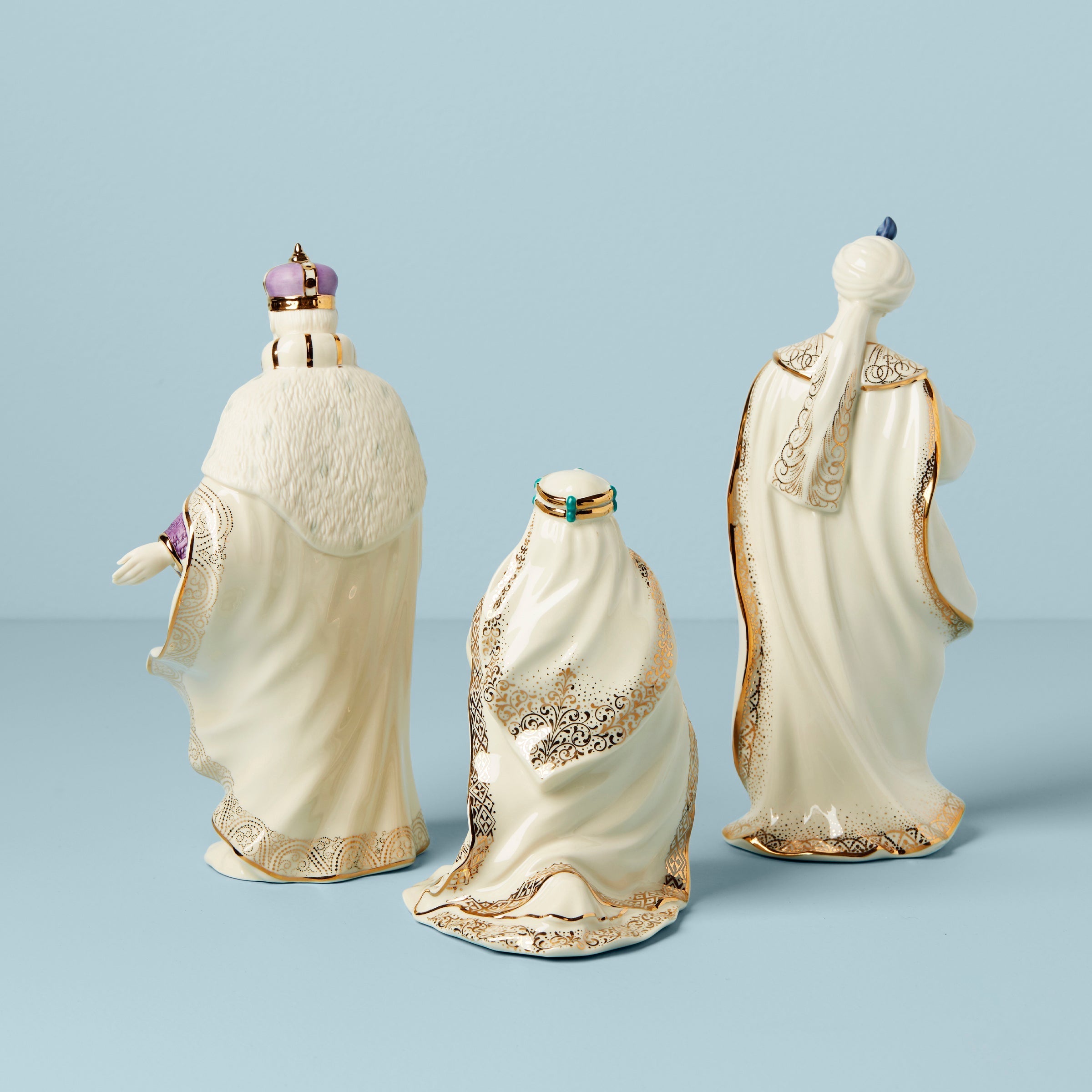 Lenox Premium First Blessing Nativity Three Kings Figurine Set - Image 2