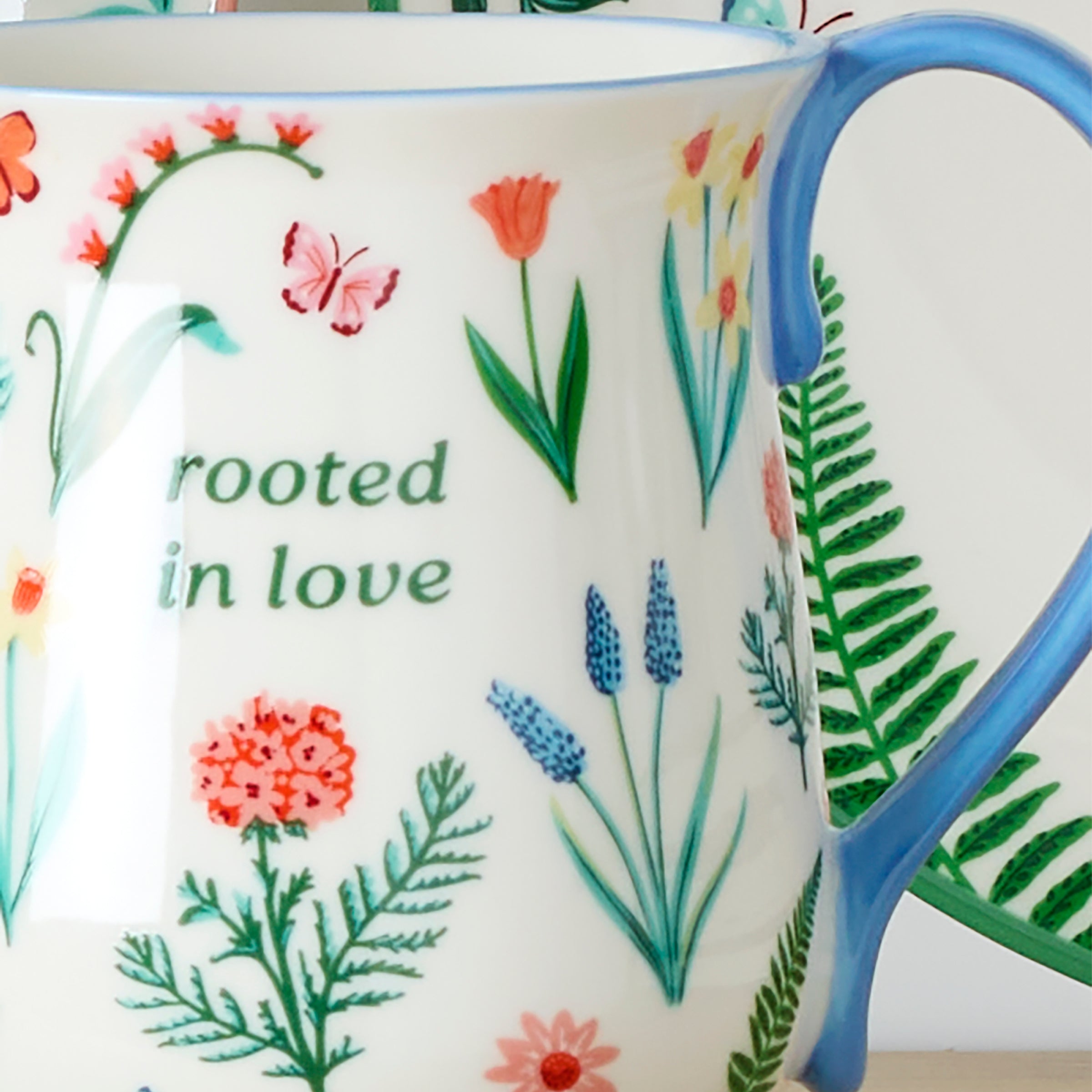 Lenox Premium First Blooms Blue Mugs, Set of 2 - Image 4