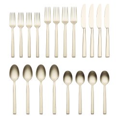 Alternative view of Lenox Premium Aero Champagne Rumble 20-Piece Flatware Set