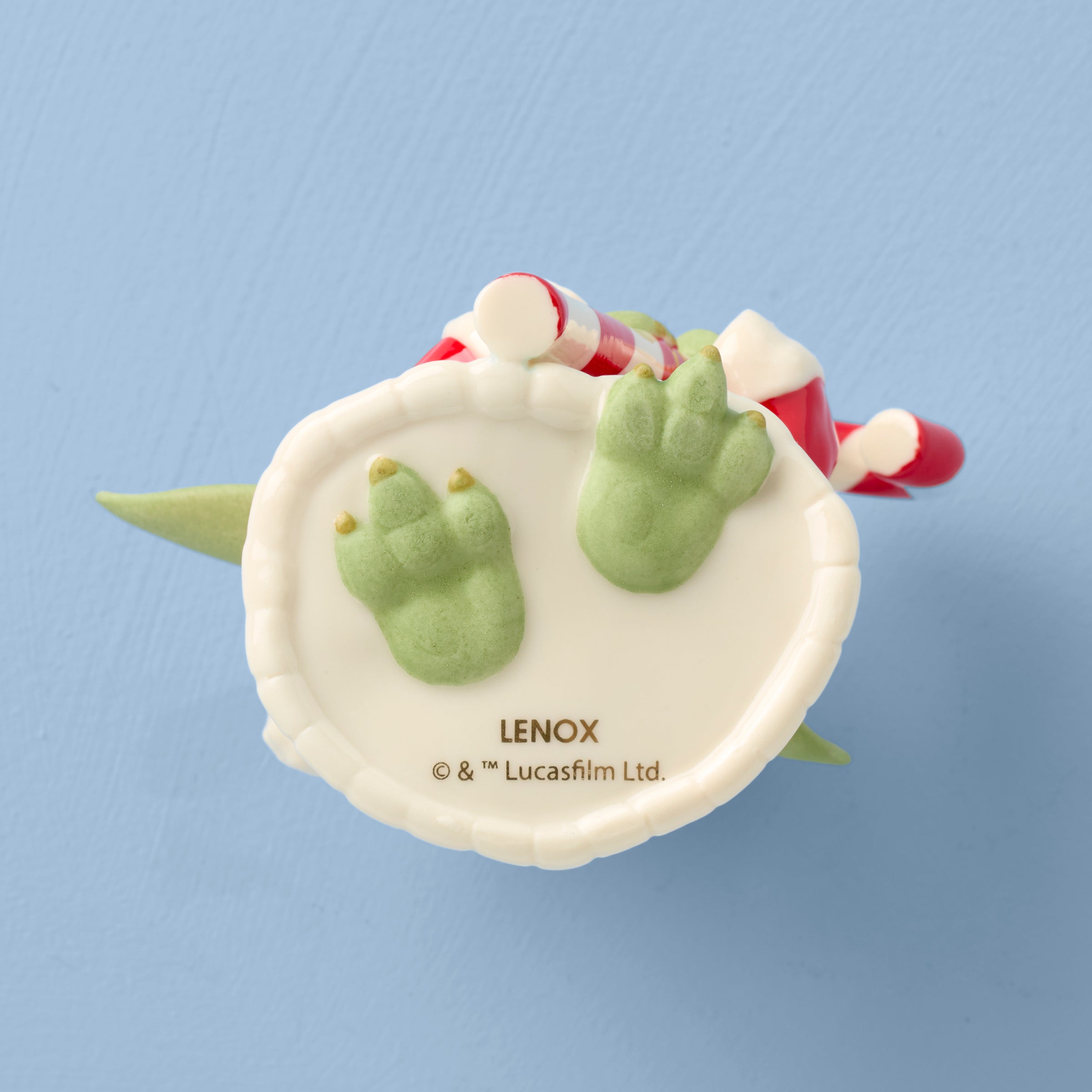 Lenox Premium Grogu with Candy Cane Ornament - Image 3