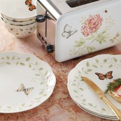 Alternative view of Lenox Premium Butterfly Meadow Vines Rice Bowls, Set of 4