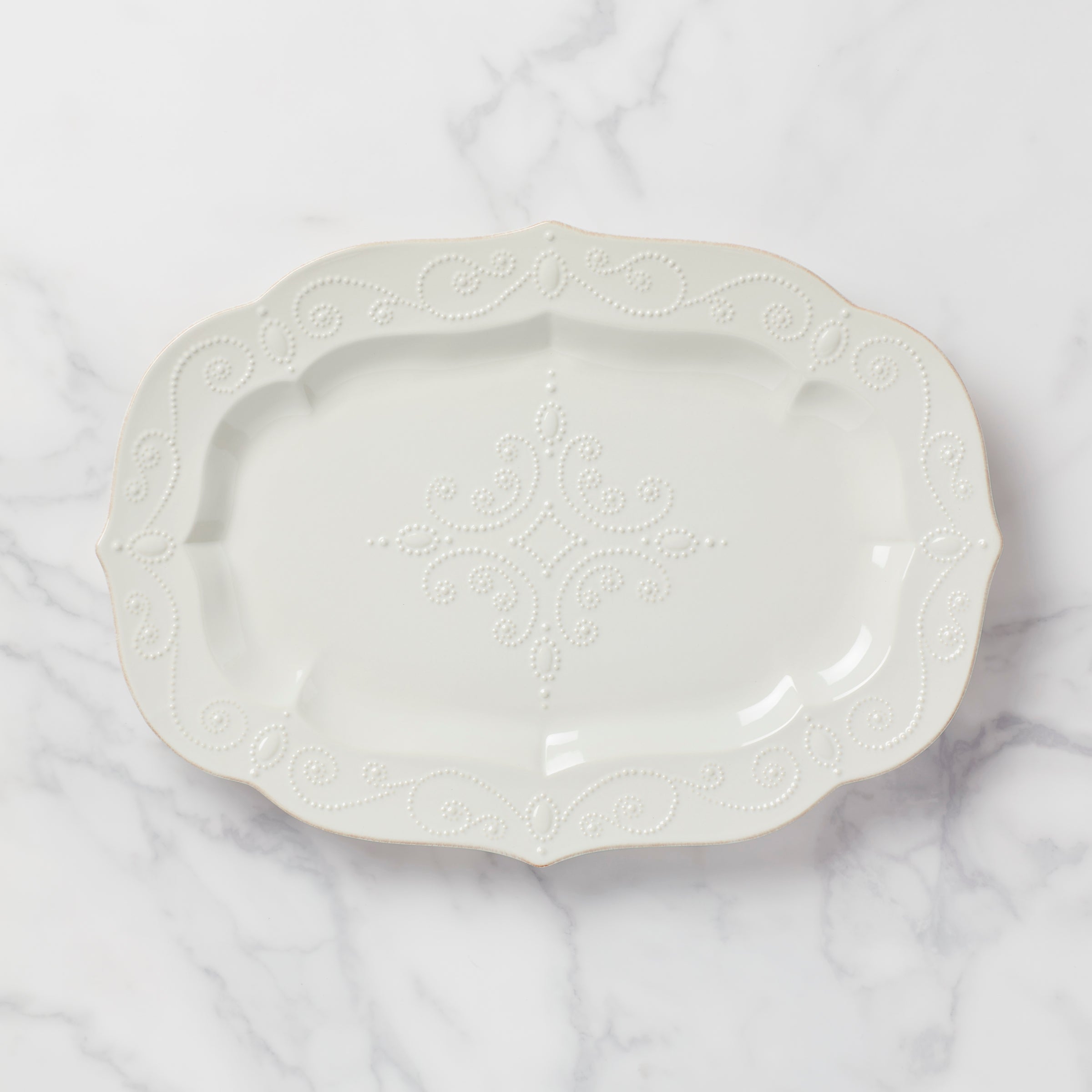 Lenox Premium French Perle White Large Serving Platter
