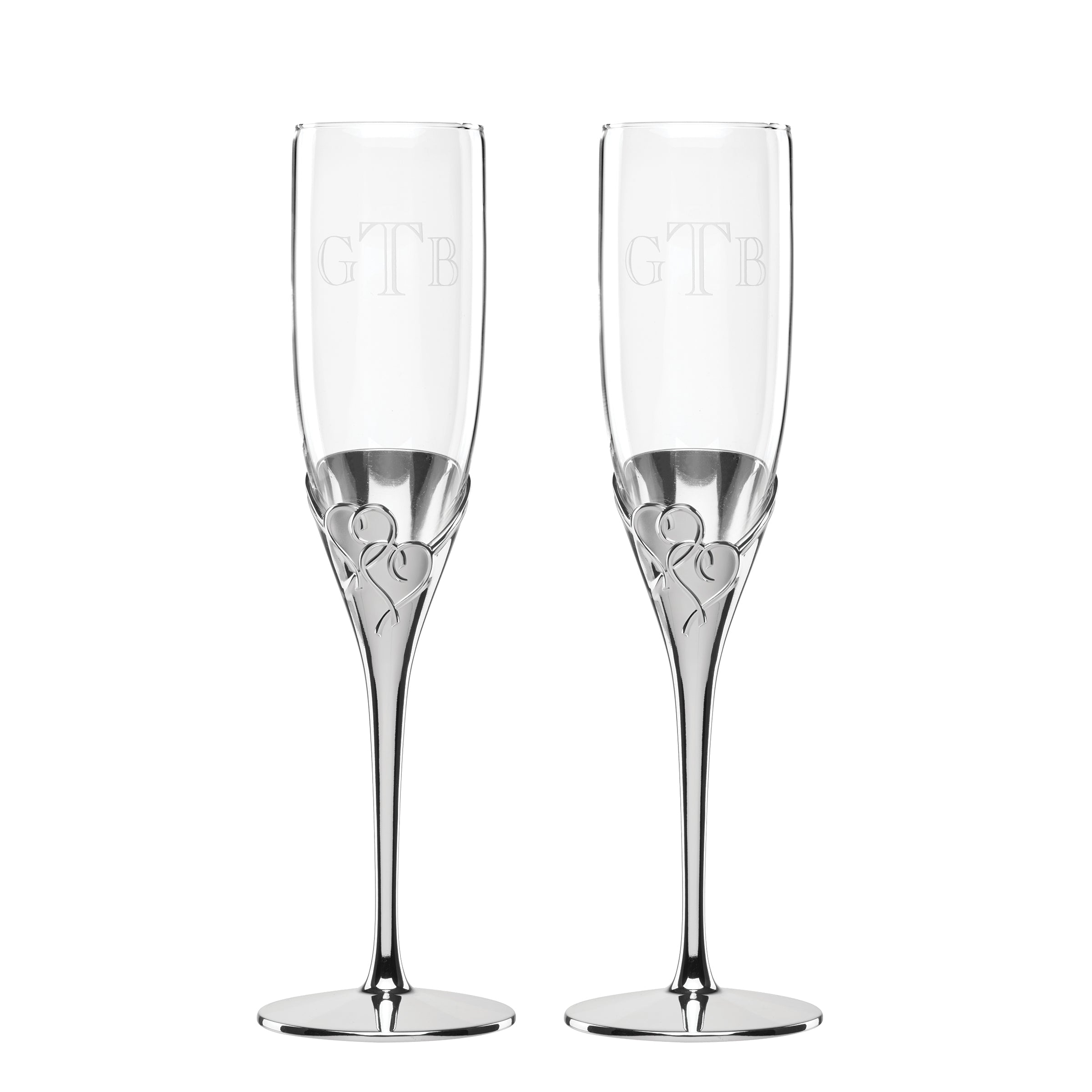 Lenox Premium Personalized True Love 2-Piece Toasting Flute Set - Image 3