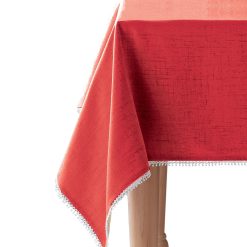 Lenox Premium French Perle Red 60x84 Tablecloth