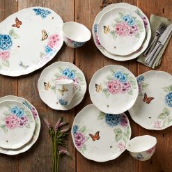 Alternative view of Lenox Premium Butterfly Meadow Hydrangea Mugs, Set of 4