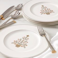Alternative view of Lenox Premium Federal Platinum Tree Accent Plates, Set of 4