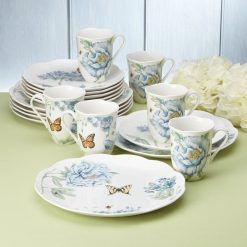Lenox Premium Butterfly Meadow Blue 18-Piece Dinnerware Set