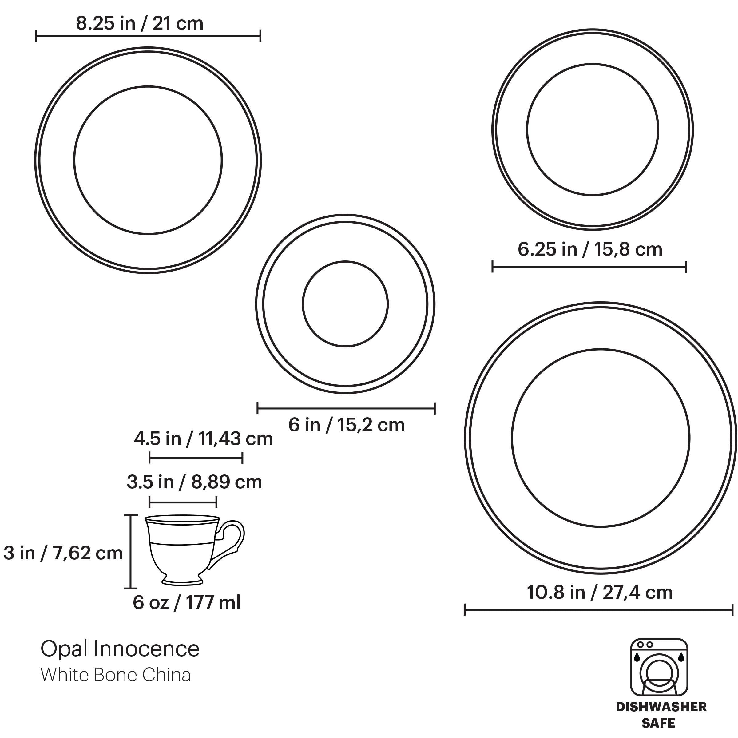 Lenox Premium Opal Innocence 5-Piece Place Setting - Image 13