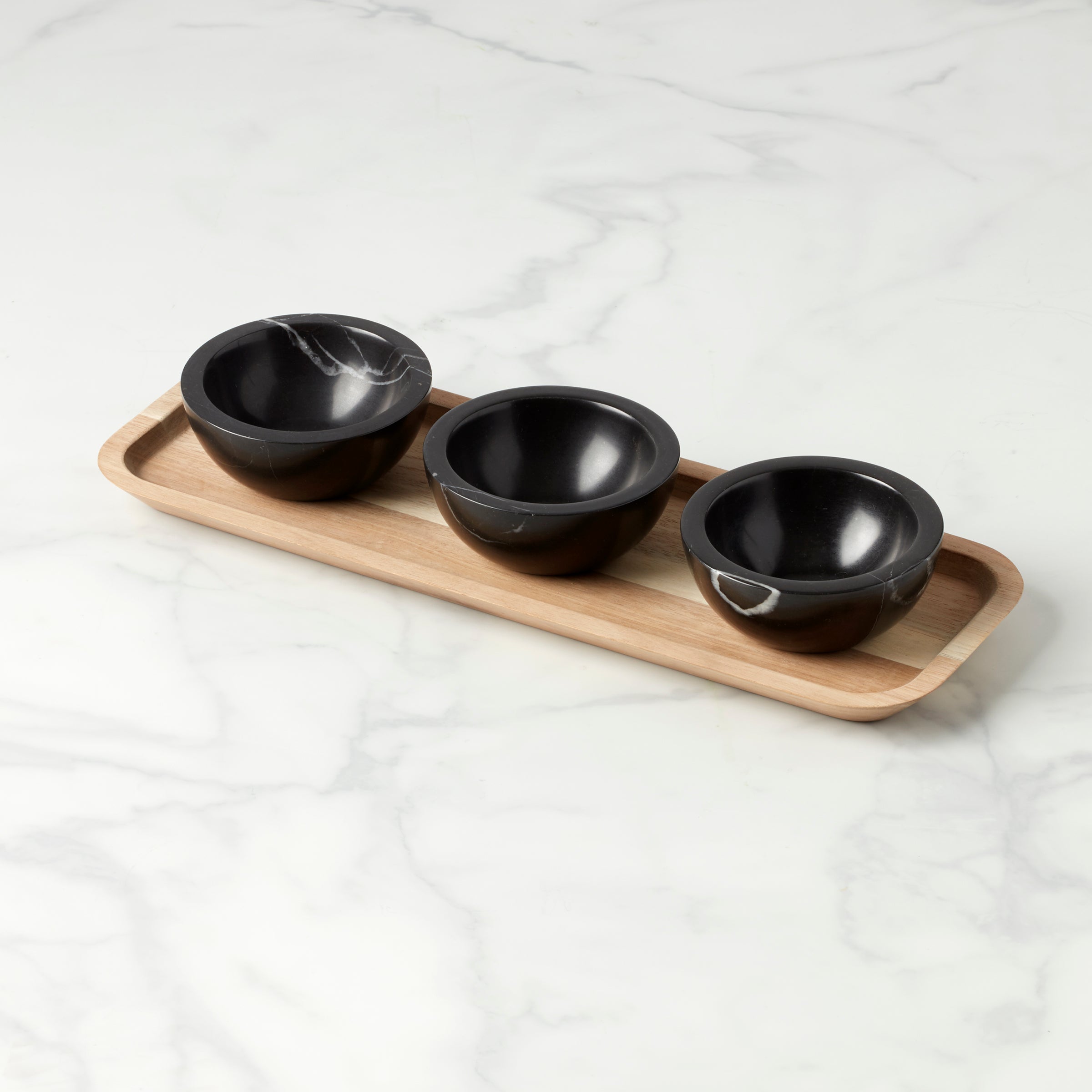Lenox Premium LX Collective Tray with 3 Dip Bowls