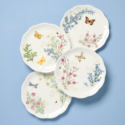 Lenox Premium Butterfly Meadow Herbs Dinner Plates, Set of 4