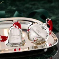Alternative view of Lenox Premium 2026 Silverplate Christmas Bell Ornament