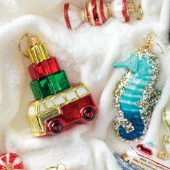 Alternative view of Lenox Premium Retro Blown Glass Van with Gifts Ornament