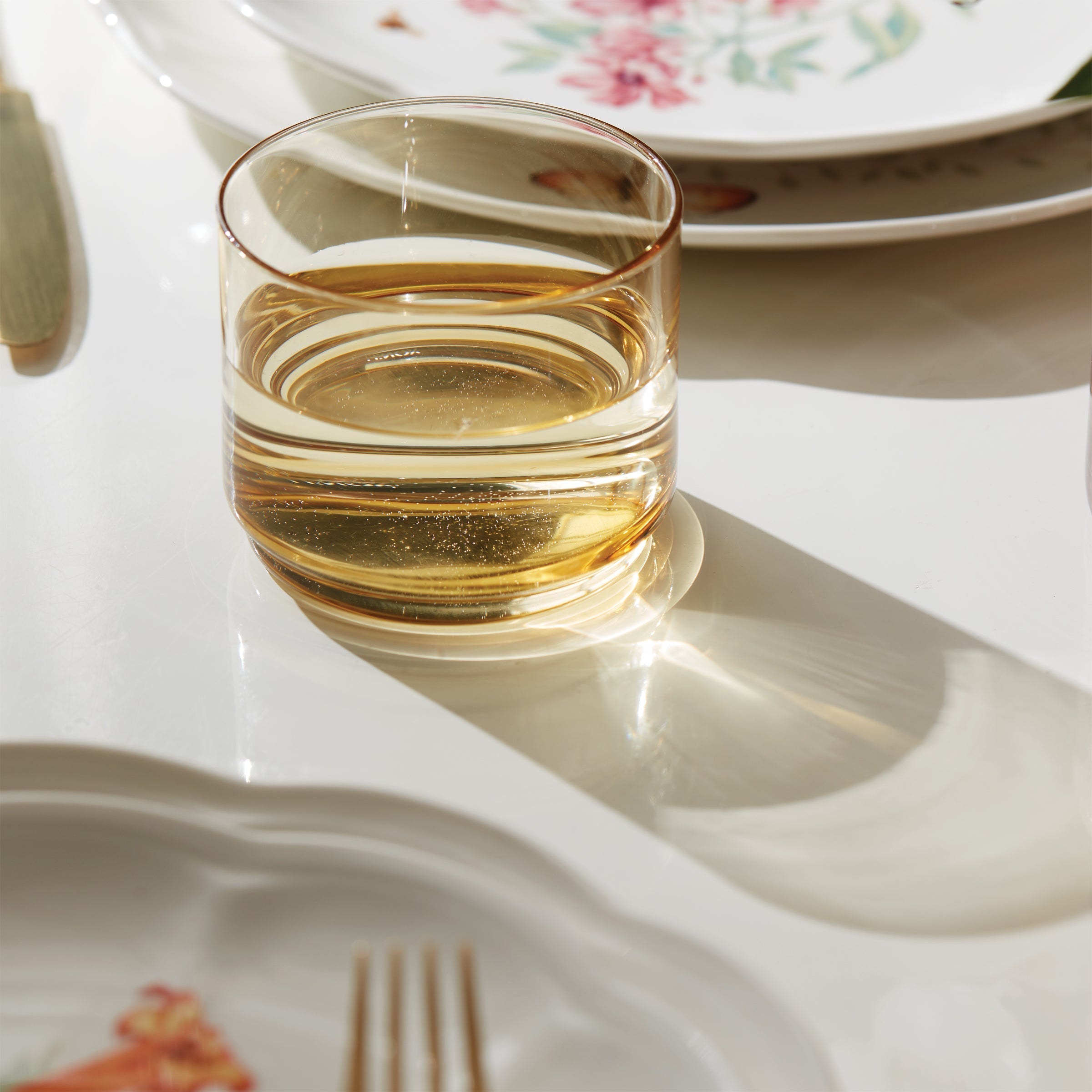 Lenox Premium Tuscany Classics Stackable Amber Short Glasses, Set of 4 - Image 7