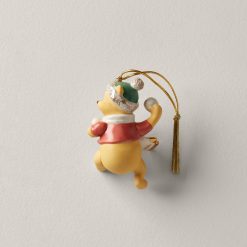 Alternative view of Lenox Premium Personalized Pooh's Winter Fun Ornament