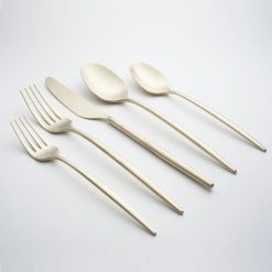 Lenox Premium Gaze Champagne Satin 20-Piece Flatware Set