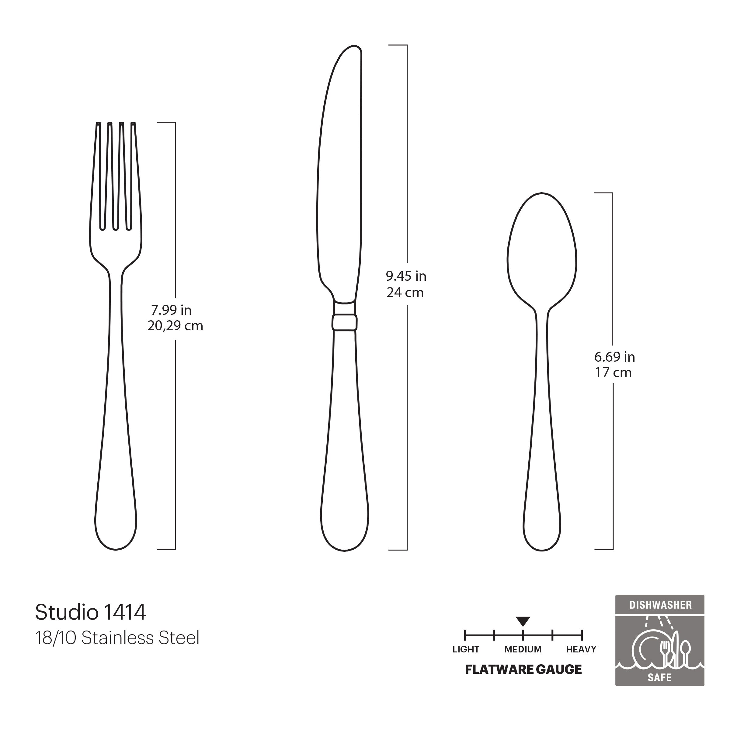 Lenox Premium Studio 1414 24-Piece Flatware Set - Image 9