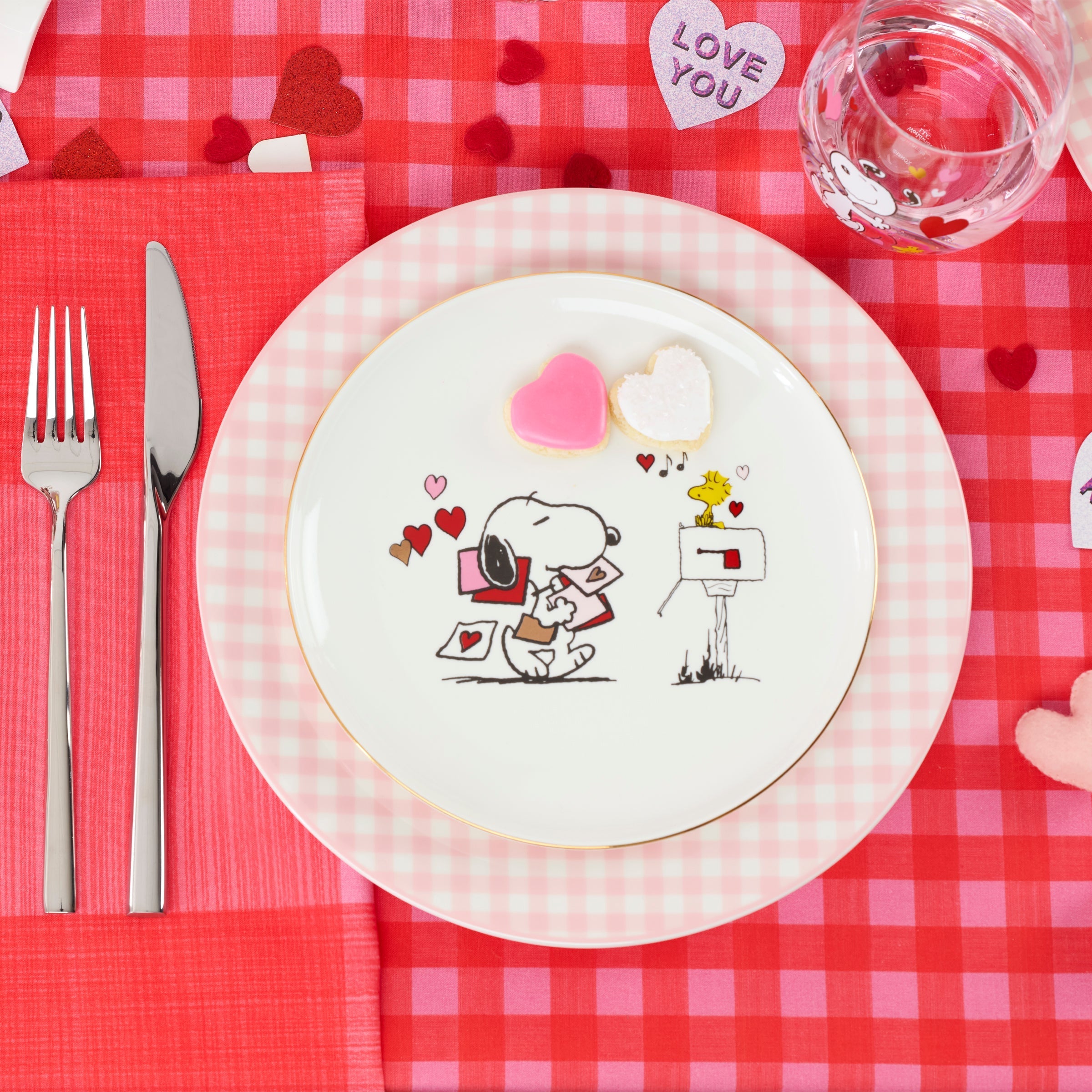 Lenox Premium Gingham Pink Dinner Plates, Set of 4 - Image 5
