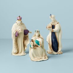 Lenox Premium First Blessing Nativity Three Kings Figurine Set