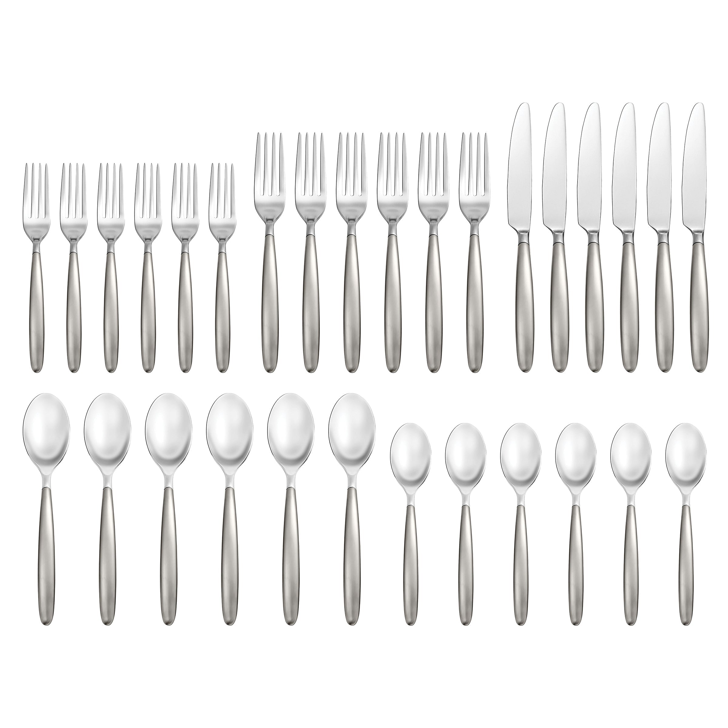 Lenox Premium Tidal Frosted 30-Piece Flatware Set - Image 2
