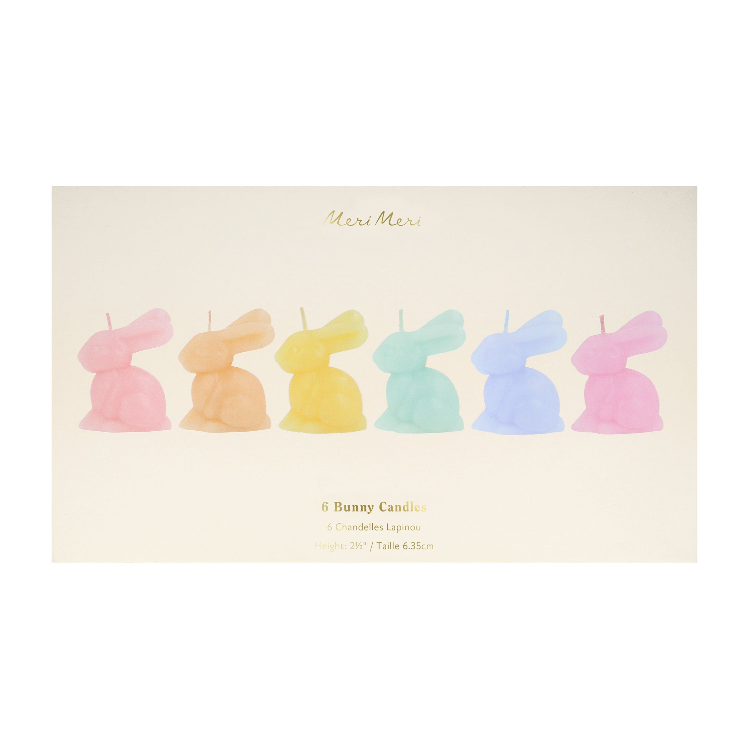Lenox Premium Rainbow Mini Bunny Candles, Set of 6 - Image 12