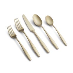 Lenox Premium Katerina Champagne Satin 20-Piece Flatware Set