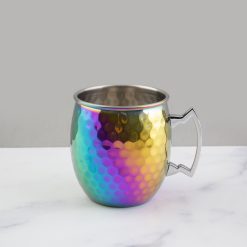 Alternative view of Lenox Premium Hammered Rainbow Moscow Mule Mugs, Set of 4