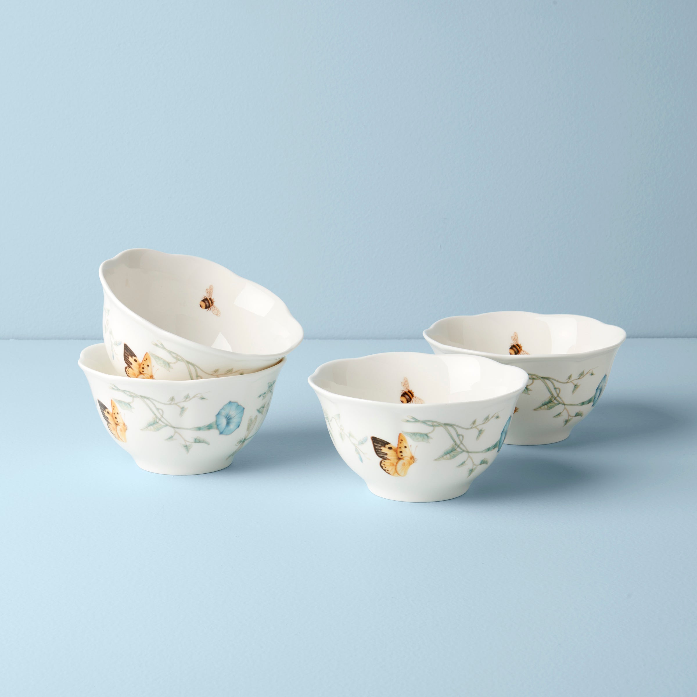 Lenox Premium Butterfly Meadow Rice Bowls, Set of 4
