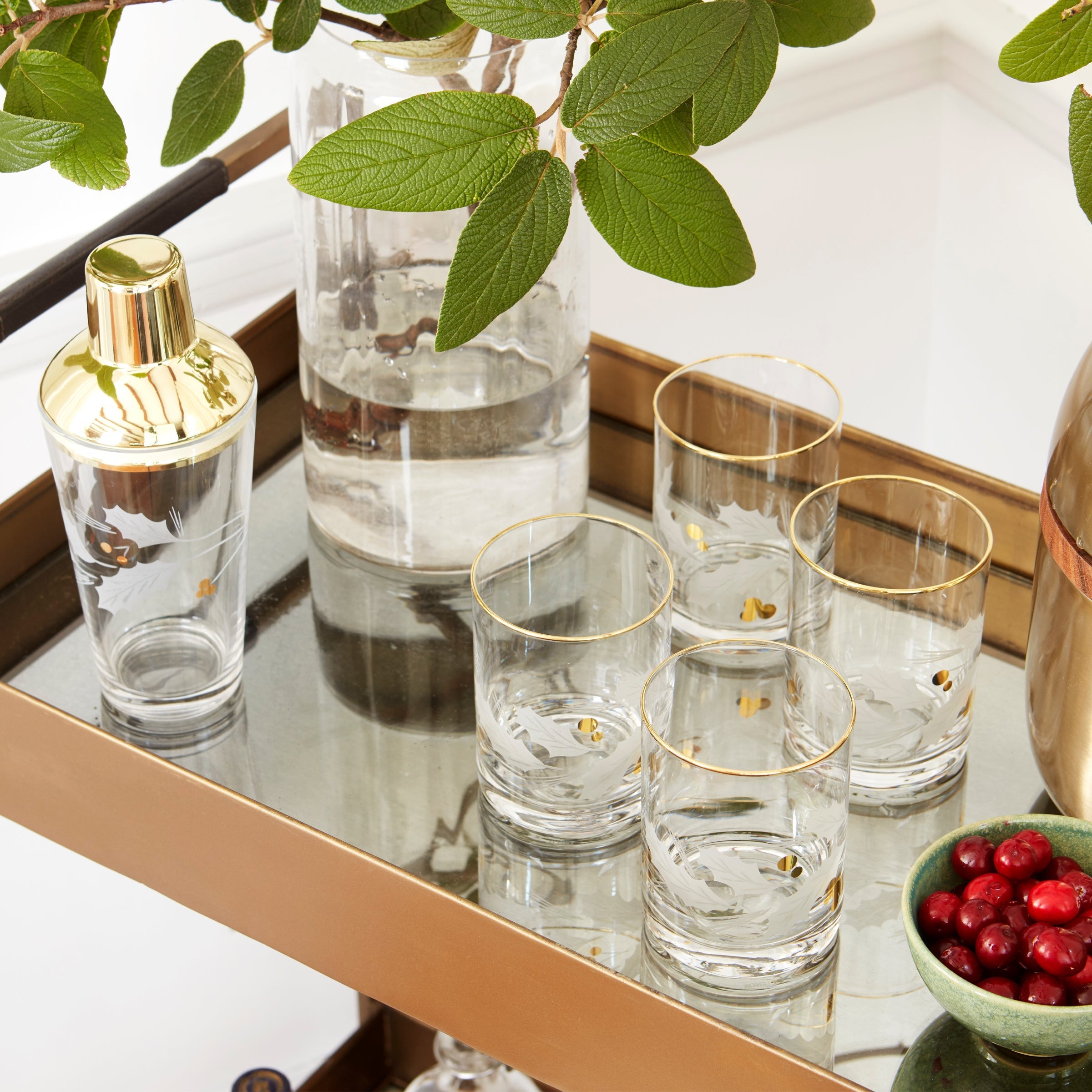 Lenox Premium Holiday Gold Double Old Fashion Glasses, Set of 4 - Image 2