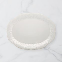 Lenox Premium French Perle White Oval Serving Platter
