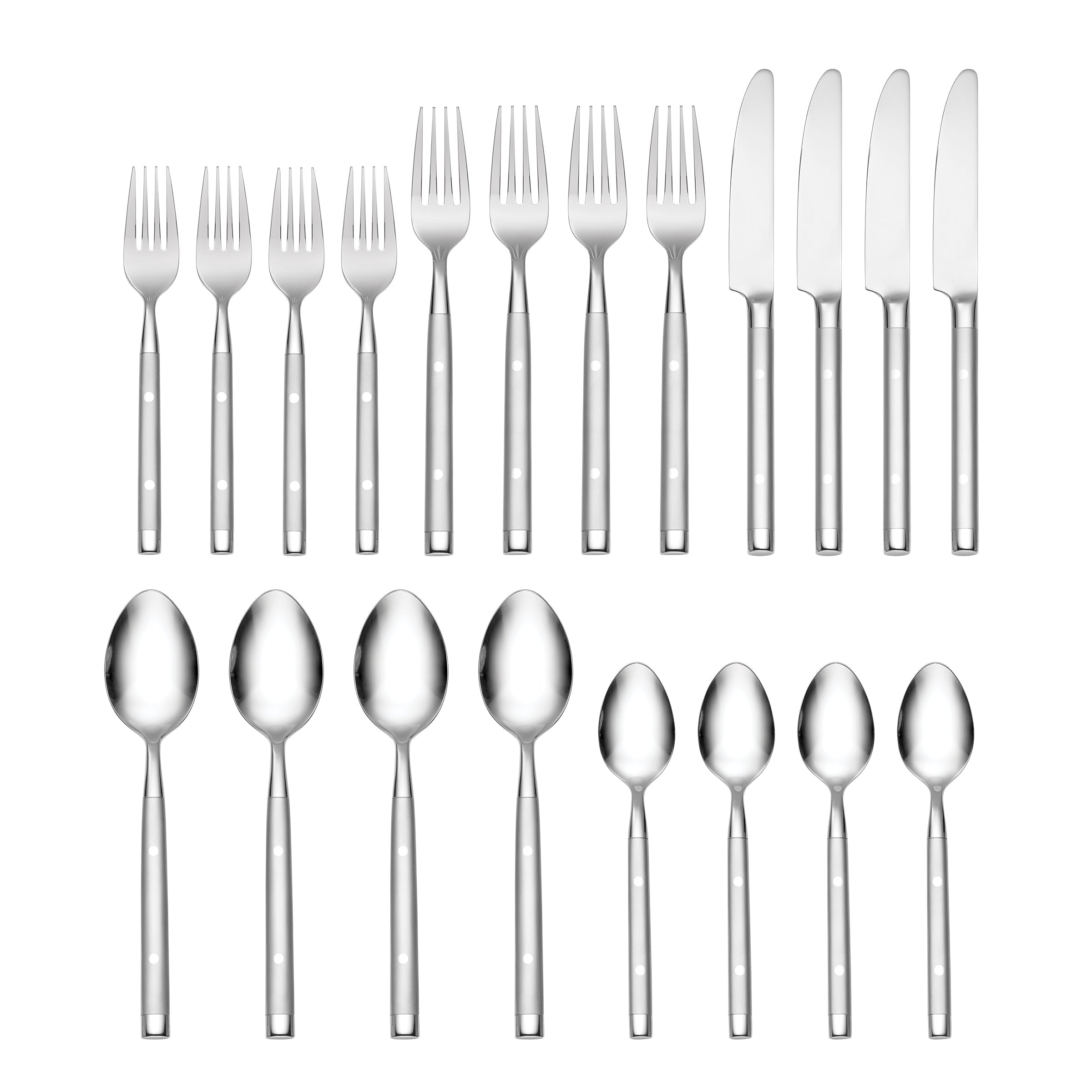 Lenox Premium Shangrila Frosted 20-Piece Flatware Set - Image 4