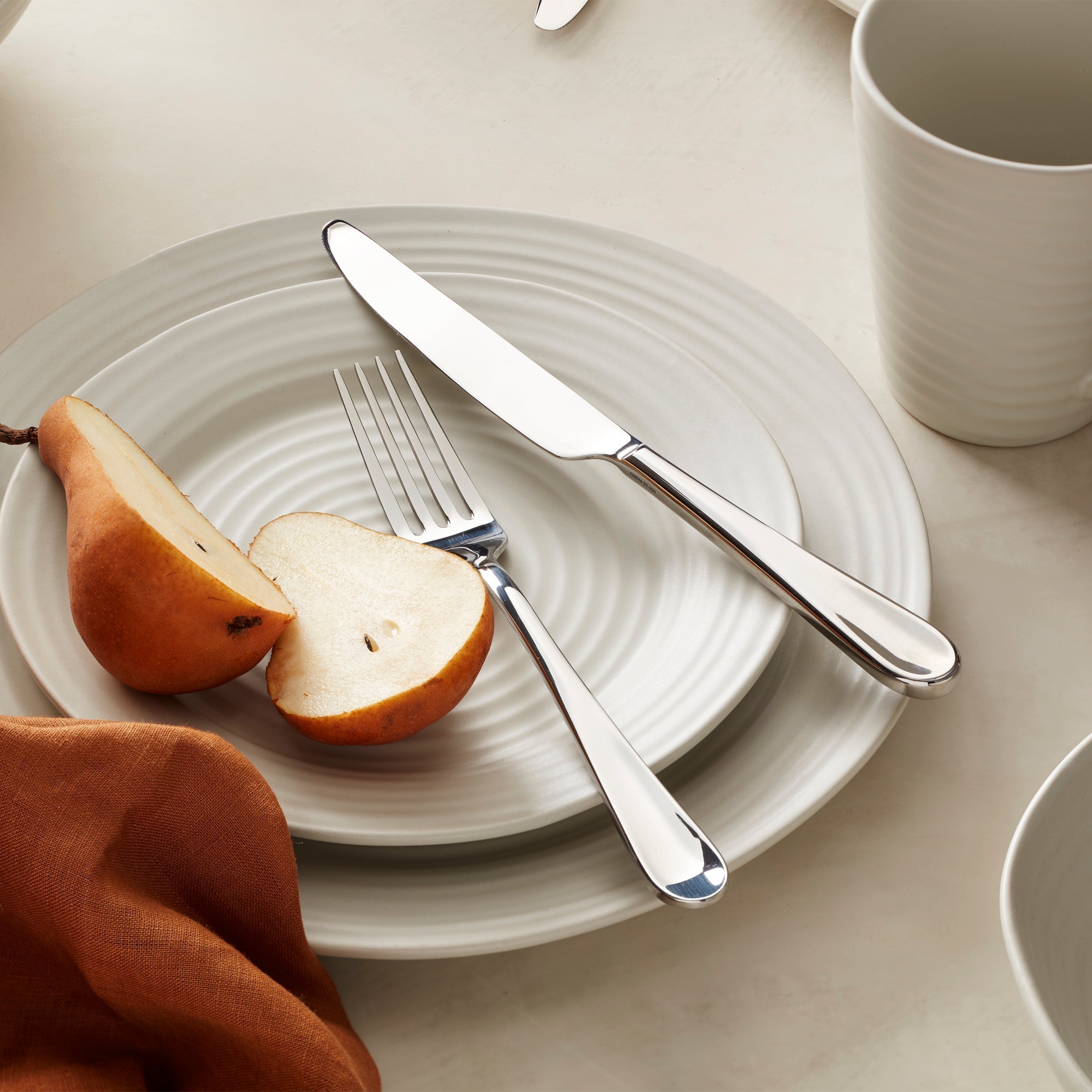 Lenox Premium Ridge White 12-Piece Dinnerware Set - Image 11