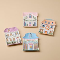 Lenox Premium Lenox Spice Village House Accent Plates, Set of 4