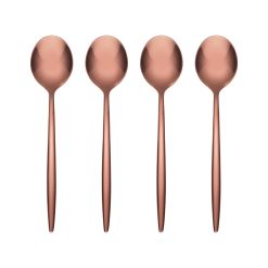Lenox Premium Gaze Copper Mirror Demitasse Spoons, Set of 4