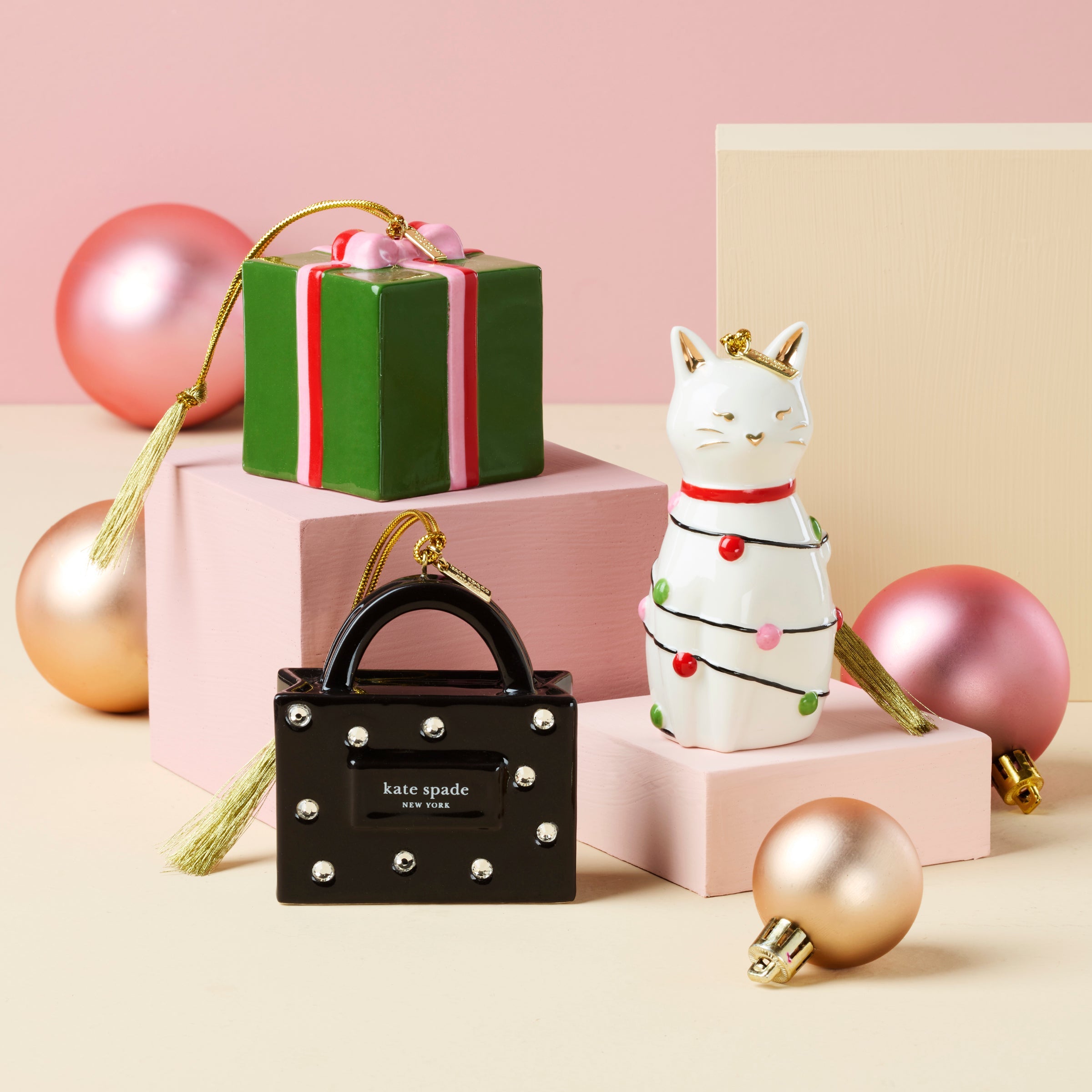 Lenox Premium Be Jolly Shopping Bag Ornament - Image 3