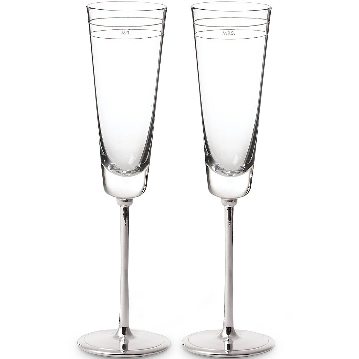 Lenox Premium Darling Point Mr. & Mrs. Champagne Flute, Set of 2