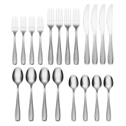 Alternative view of Lenox Premium Waylen Sand 20-Piece Flatware Set
