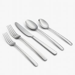 Lenox Premium Henrietta Hammered 20-Piece Flatware Set