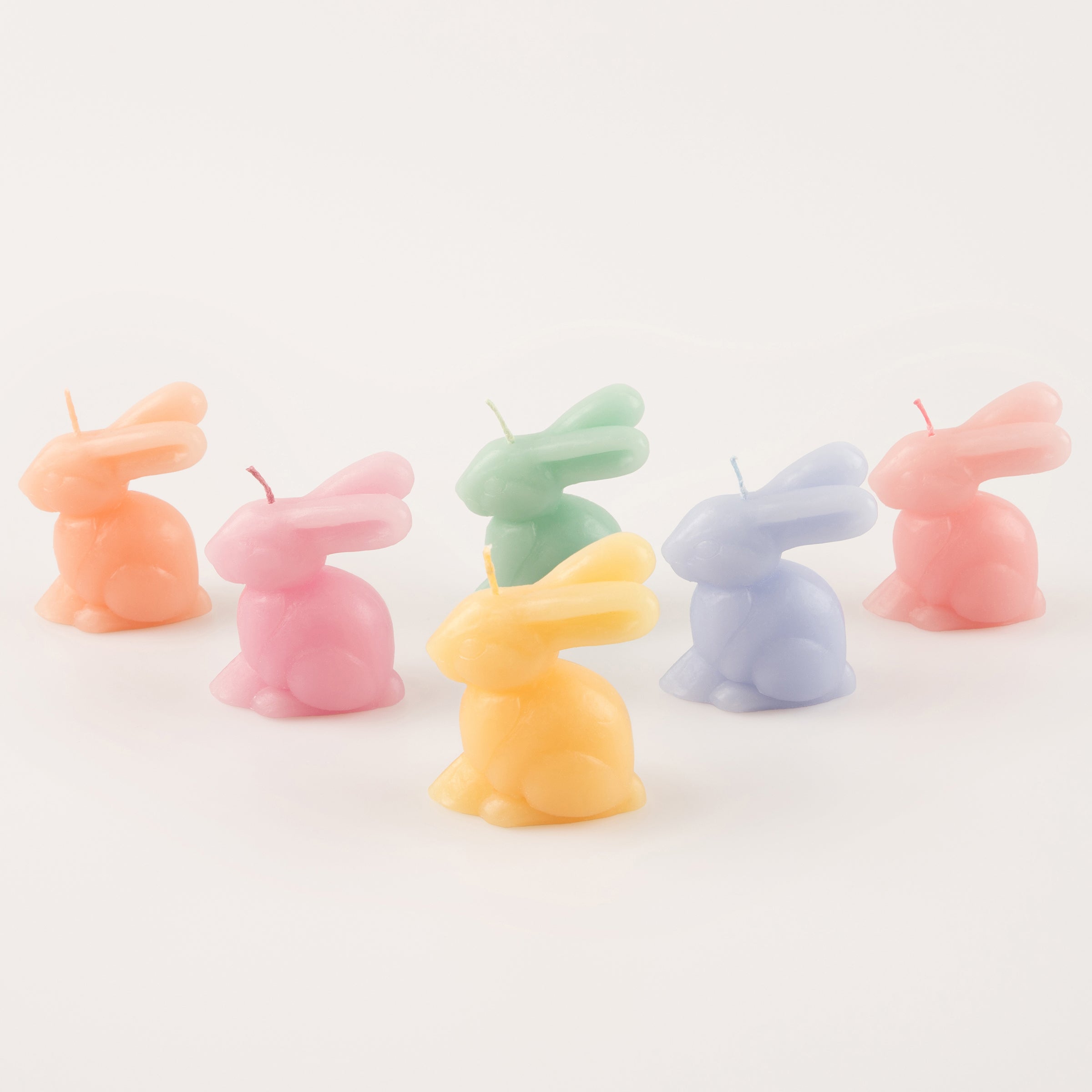 Lenox Premium Rainbow Mini Bunny Candles, Set of 6 - Image 3