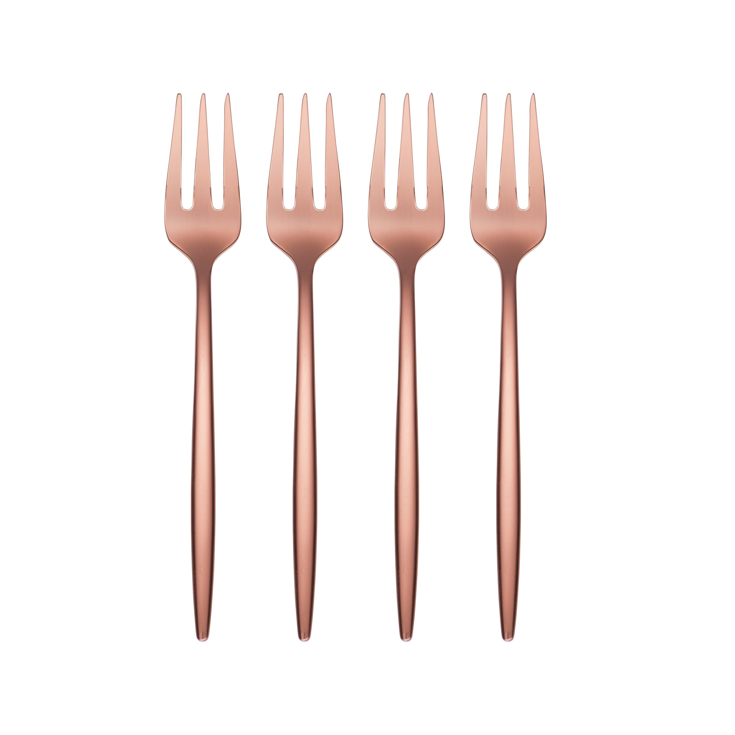 Lenox Premium Gaze Copper Mirror Cocktail Forks, Set of 4
