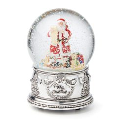 Lenox Premium Winter Traditions Santa Snow Globe