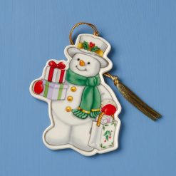 Lenox Premium Shopping Snowman Ornament