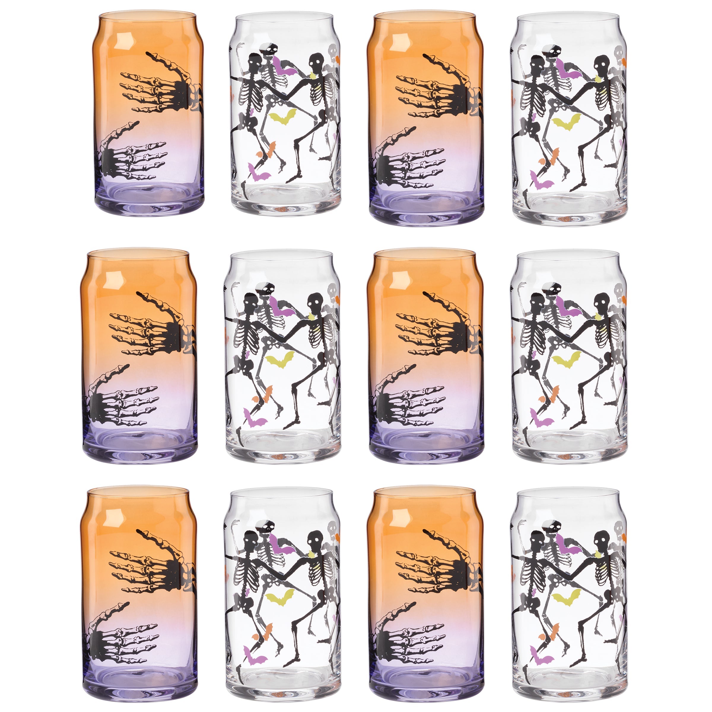 Lenox Premium Halloween Can Cooler Glasses, Set of 12