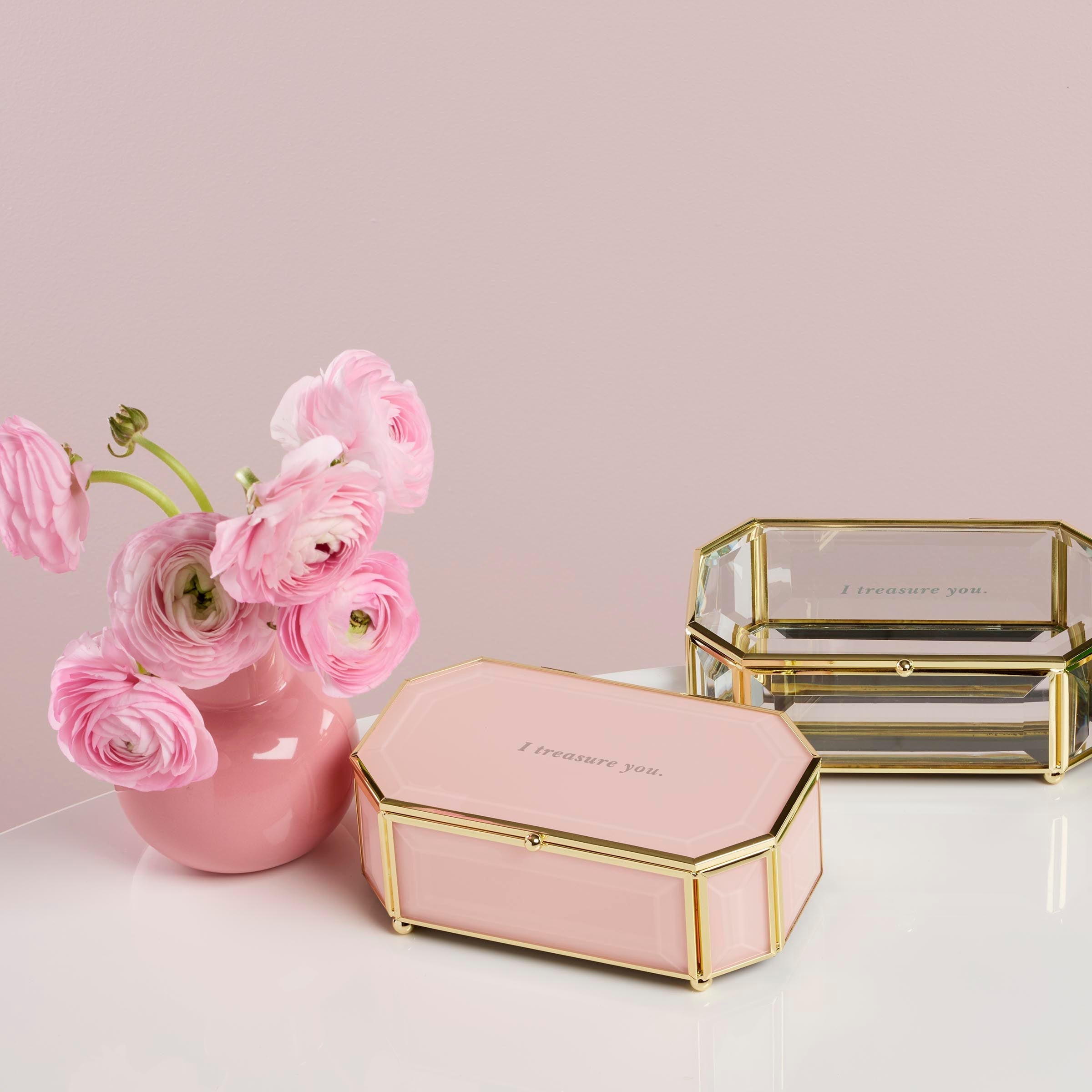 Lenox Premium I Treasure You Pink Jewelry Box - Image 3