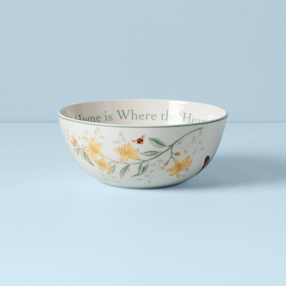 Lenox Premium Butterfly Meadow Home is Where The Heart is Bowl