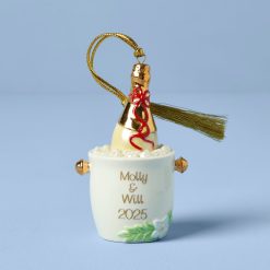 Lenox Premium Personalized Champagne Bucket Ornament