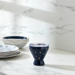 Alternative view of Lenox Premium Blue Bay Dot Stainless Steel Cocktail Tumbler