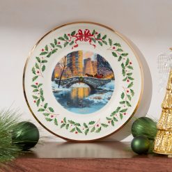 Alternative view of Lenox Premium 2026 Annual Holiday Plate Night Snow