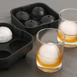 Lenox Premium Black 4 Sphere Silicone Ice Mold