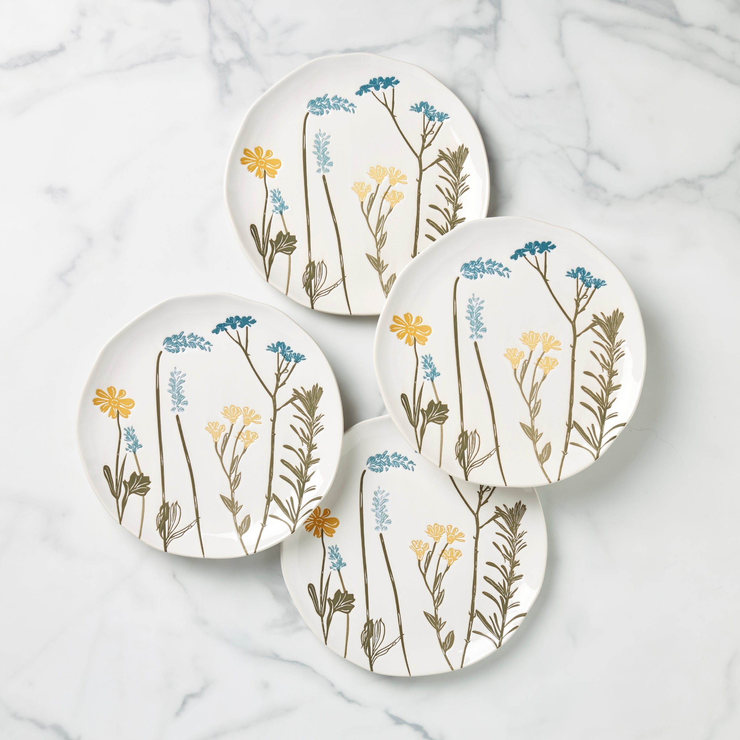 Lenox Premium Wildflowers Accent Plates, Set of 4